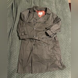 London Fog Charcoal Trench Coat